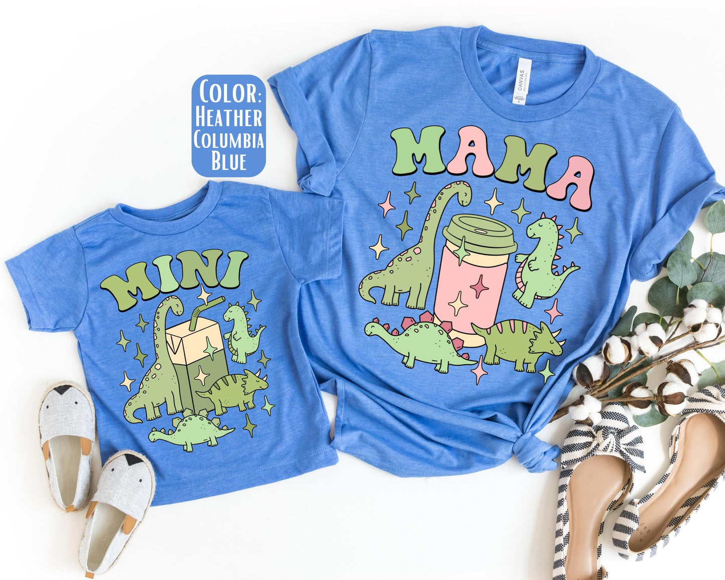 Dinosaur Mama Mini Shirts, Mother's Day Gift, Matching Mommy and Me Dinosaur Tee, Mother and Son gifts, Mom and Son Matching Shirts