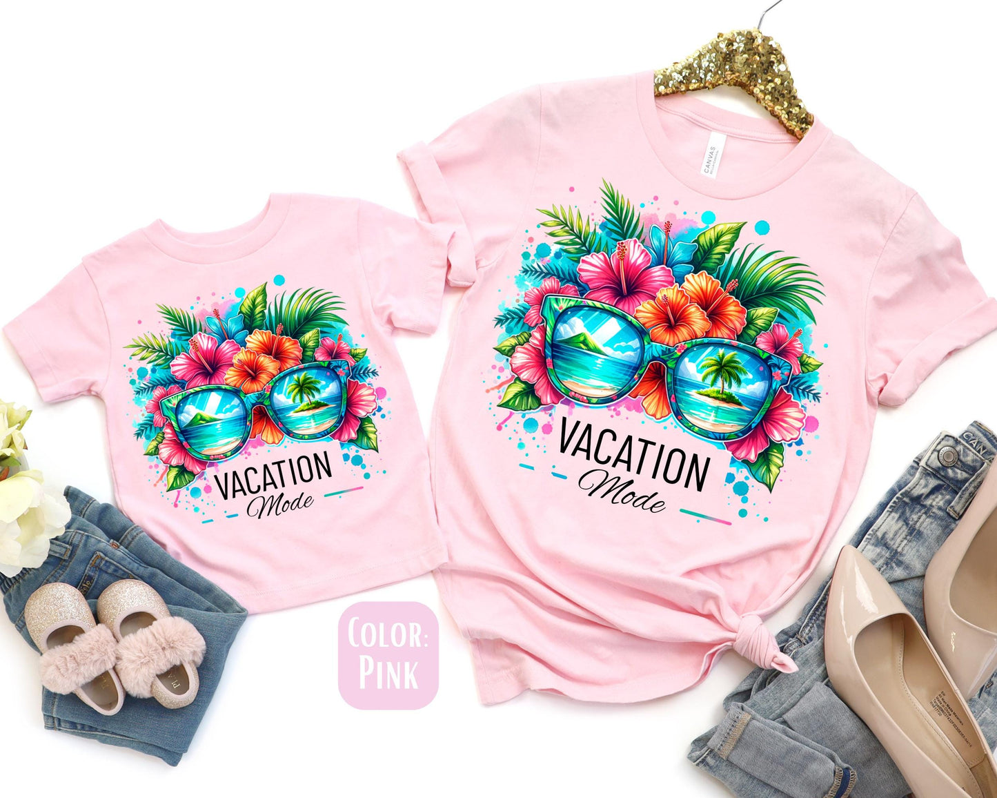 Mama Mini Vacation Mode Shirt, Mother's Day Gift, Matching Mommy and Me Vacation Tee, Family Vacation Shirts, Mama Mini Vacation Outfit