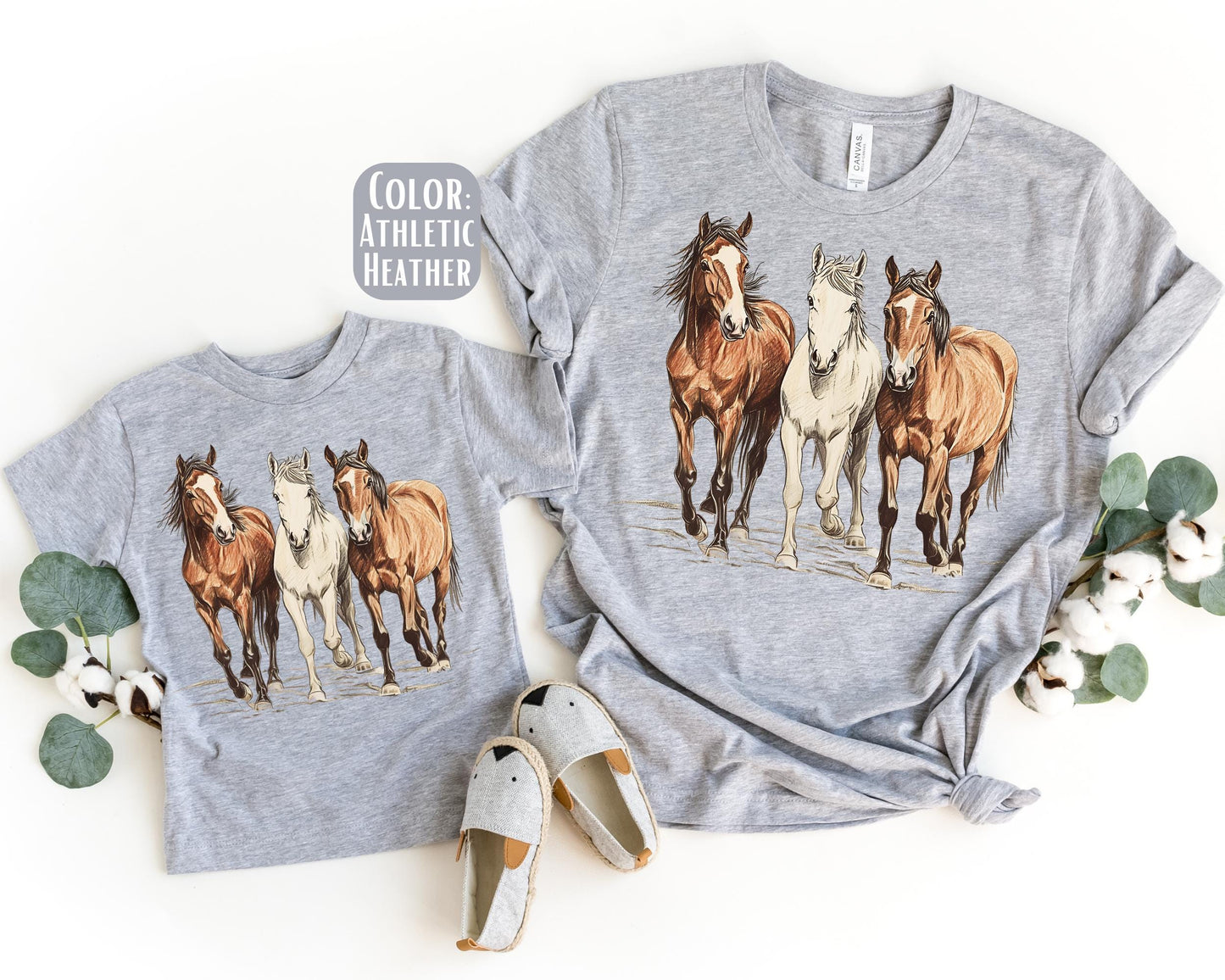 Horse Shirt, Mother's Day Gift, Horse Mommy and Me Shirt, Western Mama Mini Shirts, Mama Mini Outfit, Horse Gifts, Cowgirl Shirt