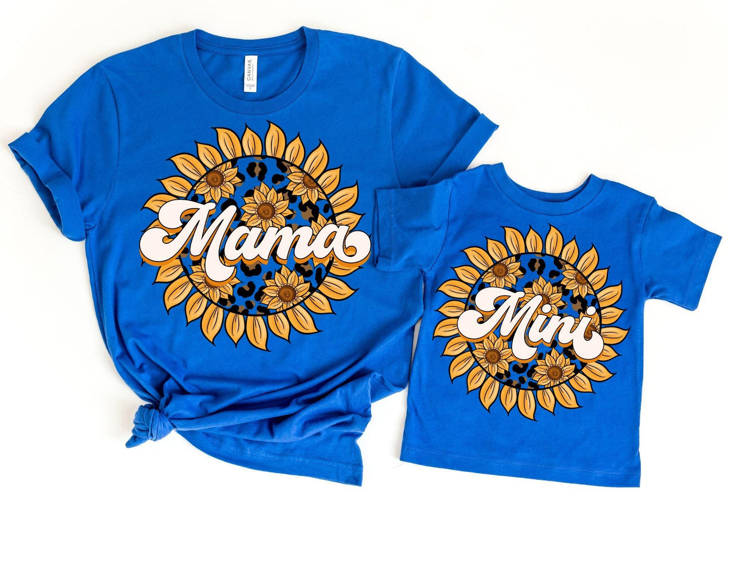 Mama Mini Sunflower Shirt, Matching Mommy and Me Sunflower Tee, Mother Daughter Shirts, Mama Mini Set, Mama Mini Outfit