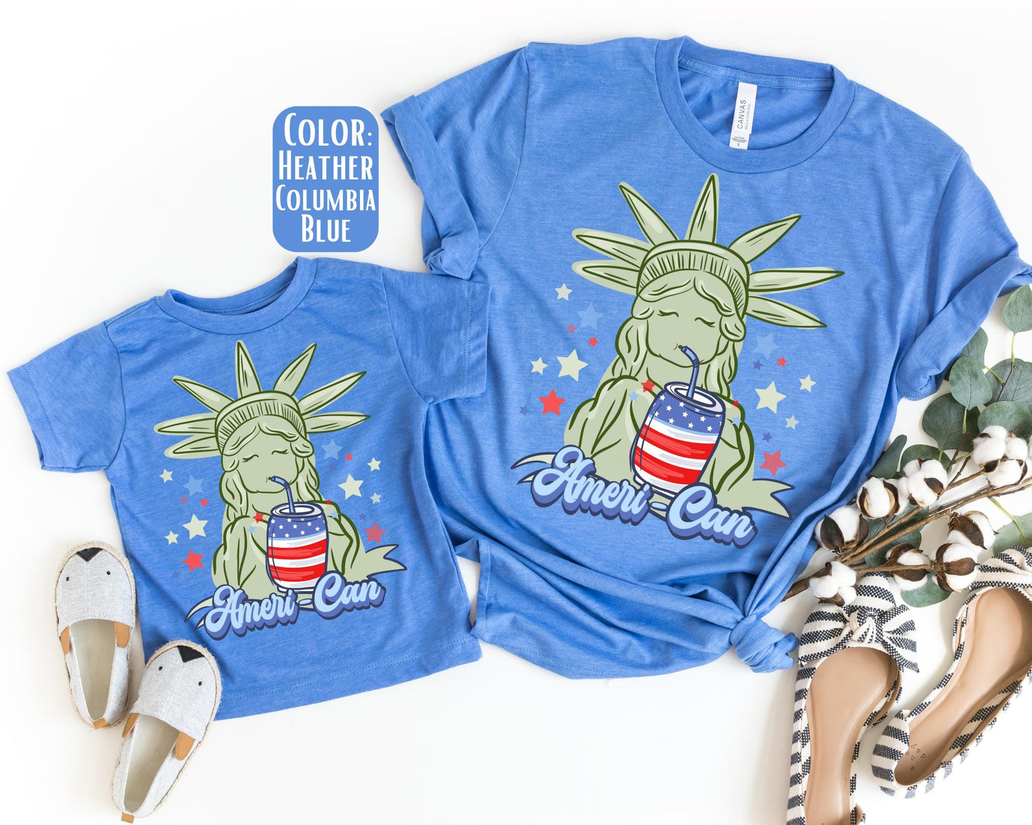 Mama Mini Statue of Liberty American Shirt, Mother's Day Gift, Matching Mommy and Me July 4th Tee, Mother Daughter, America Shirts