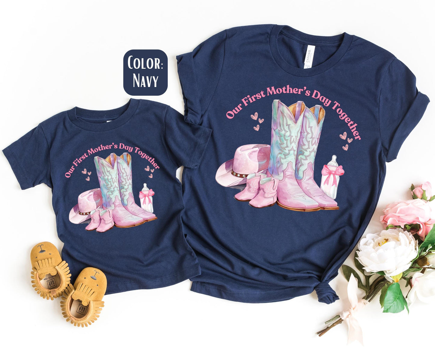 Our First Mother's Day Together Shirt, Mother's Day Gift, Matching Mommy and Me Tee, Mama Mini Mothers Day, First Mother's Day Gift