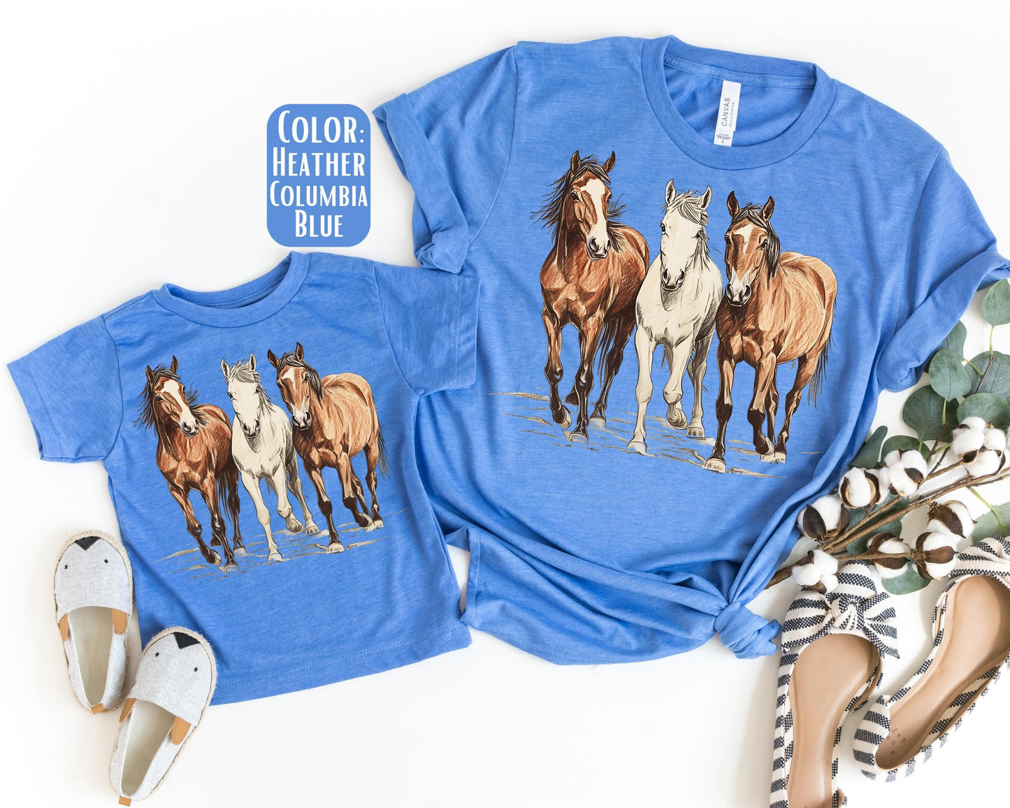 Horse Shirt, Mother's Day Gift, Horse Mommy and Me Shirt, Western Mama Mini Shirts, Mama Mini Outfit, Horse Gifts, Cowgirl Shirt