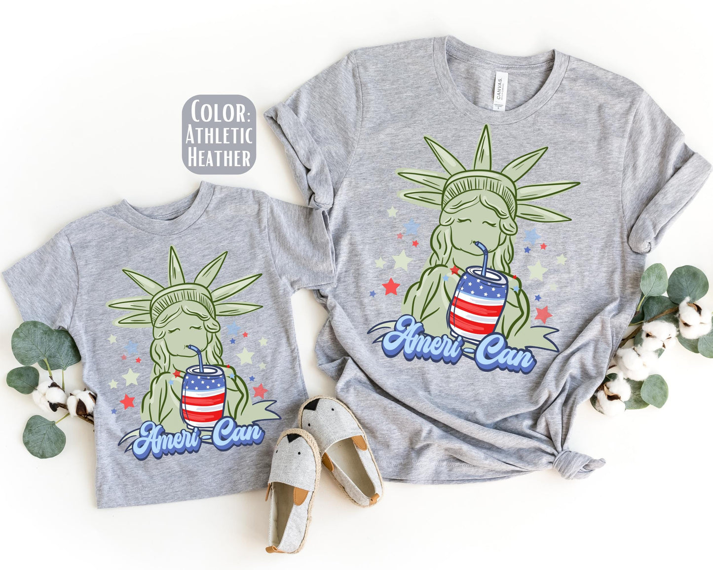 Mama Mini Statue of Liberty American Shirt, Mother's Day Gift, Matching Mommy and Me July 4th Tee, Mother Daughter, America Shirts