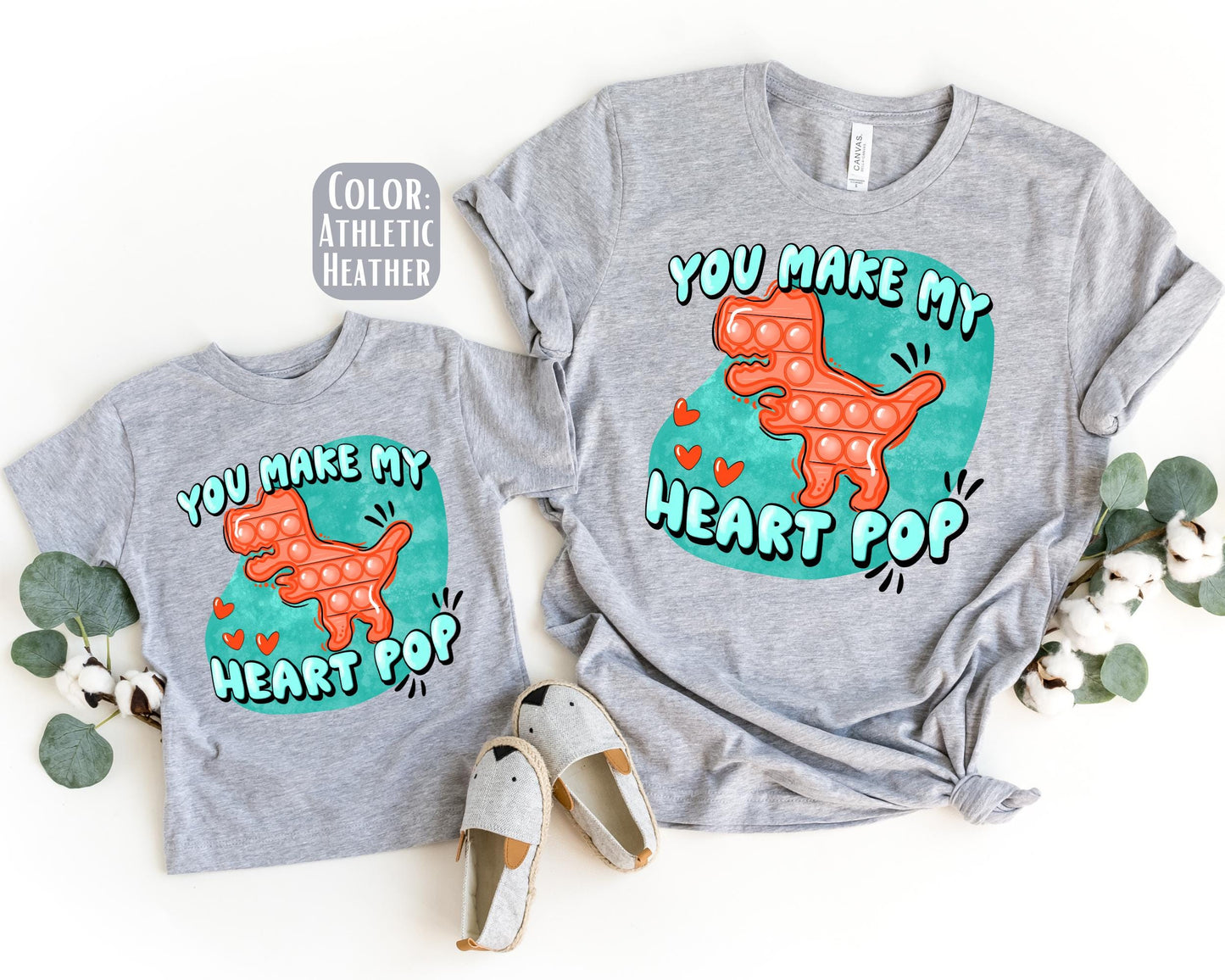 Mama Mini You Make My Heart Pop Shirt, Mother's Day Gift, Matching Mommy and Me Tee, Mother Son Shirts, Mama Mini Outfit, Mom and Boy Shirts