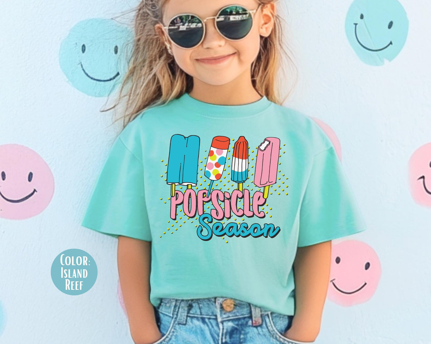 Comfort Colors® Popsicle Season Summer Tee, Cute Popsicle Shirt, Kids Summer Shirt, Matching Summer Time Shirts