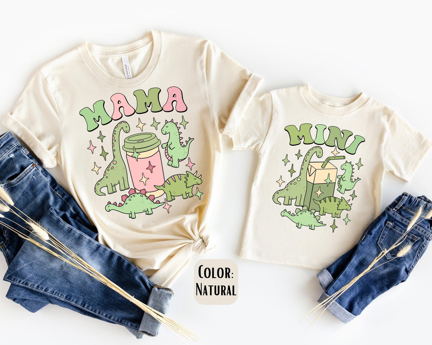 Dinosaur Mama Mini Shirts, Mother's Day Gift, Matching Mommy and Me Dinosaur Tee, Mother and Son gifts, Mom and Son Matching Shirts