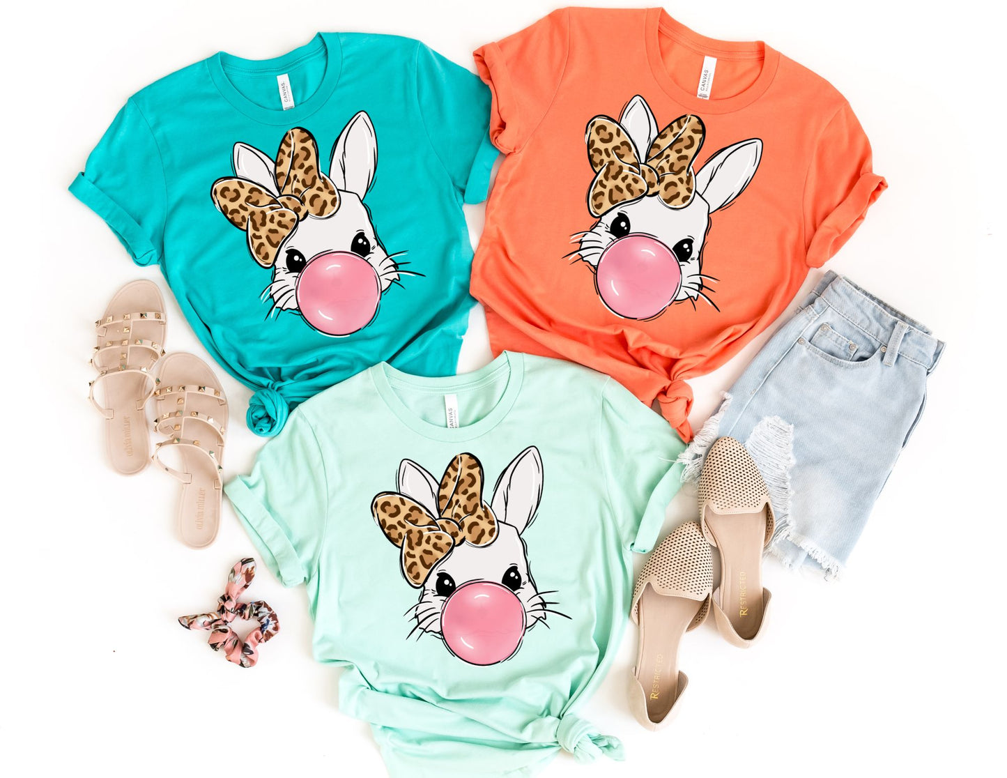 Bubblegum Bunny Shirt - Bunny Easter Shirt
