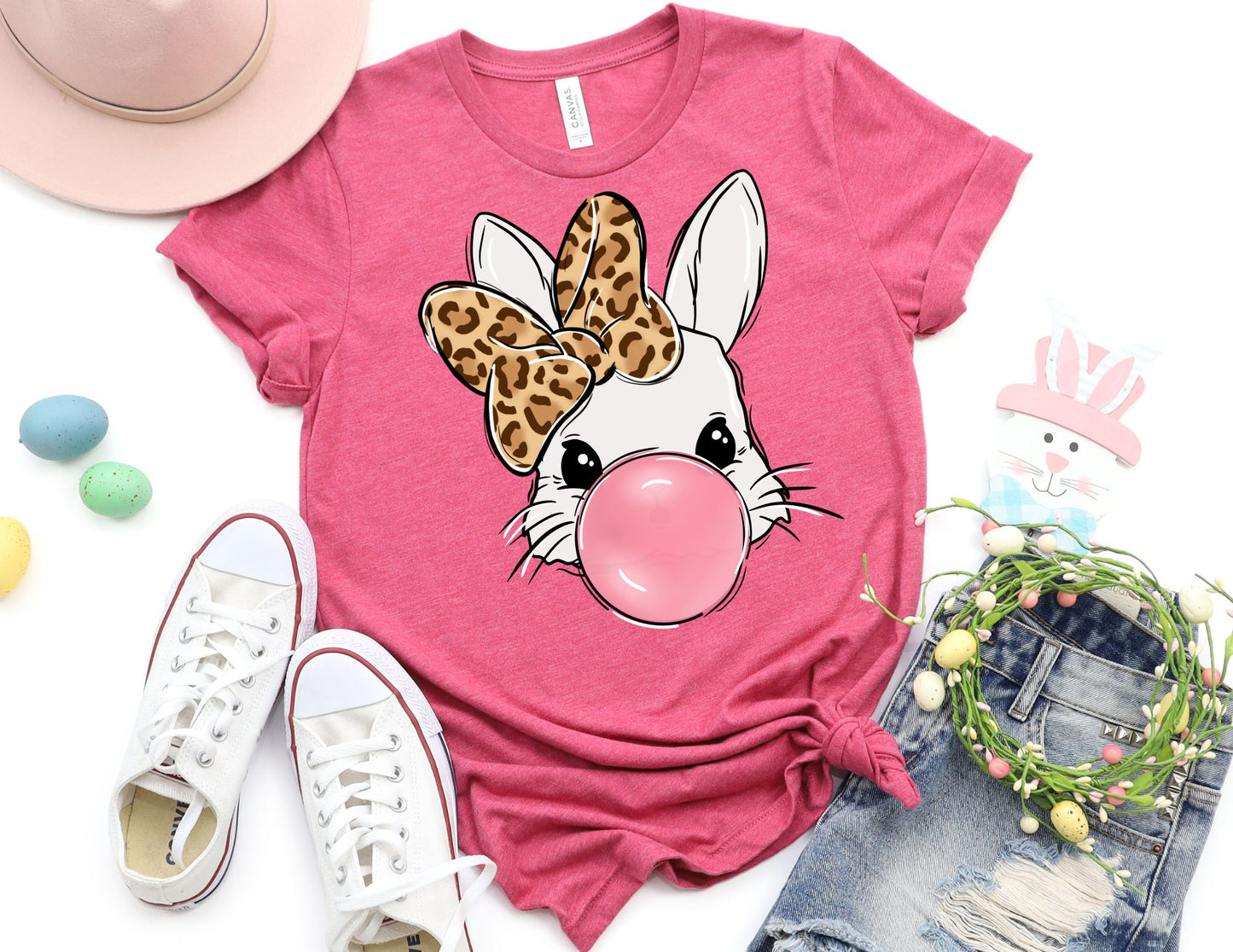 Bubblegum Bunny Shirt - Bunny Easter Shirt