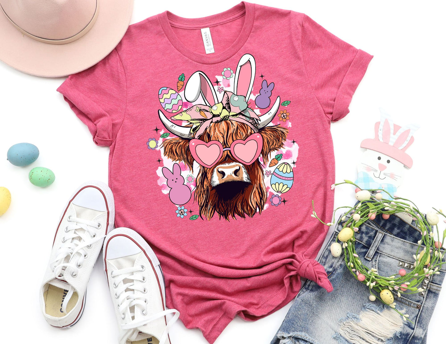 Cute Highland Cow Easter Shirt - Easter Shirt