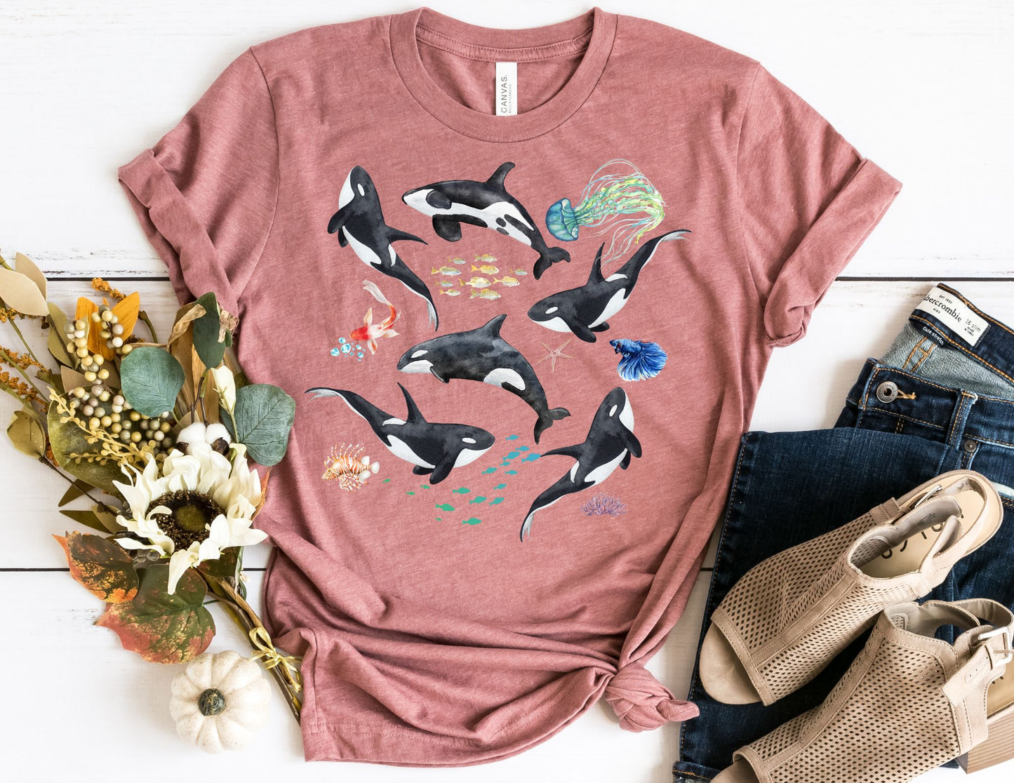 Orca Shirt - Beach Shirt - Summer Shirt - Killer Whale