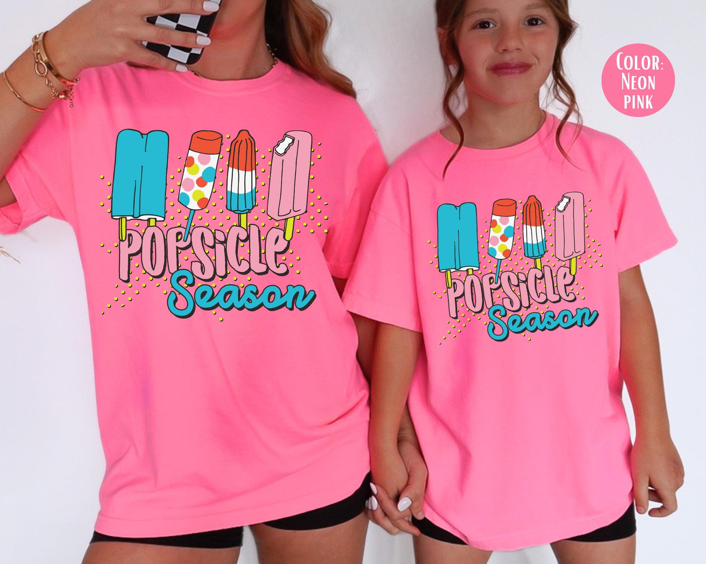 Comfort Colors® Popsicle Season Summer Tee, Cute Popsicle Shirt, Kids Summer Shirt, Matching Summer Time Shirts