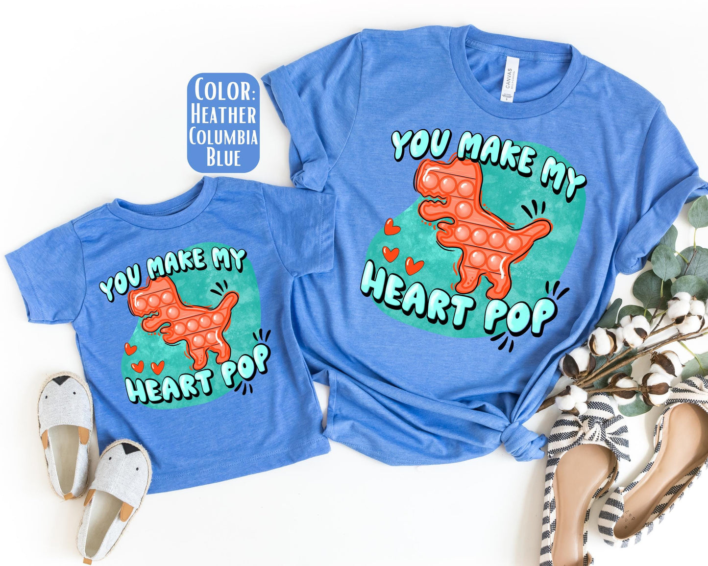 Mama Mini You Make My Heart Pop Shirt, Mother's Day Gift, Matching Mommy and Me Tee, Mother Son Shirts, Mama Mini Outfit, Mom and Boy Shirts