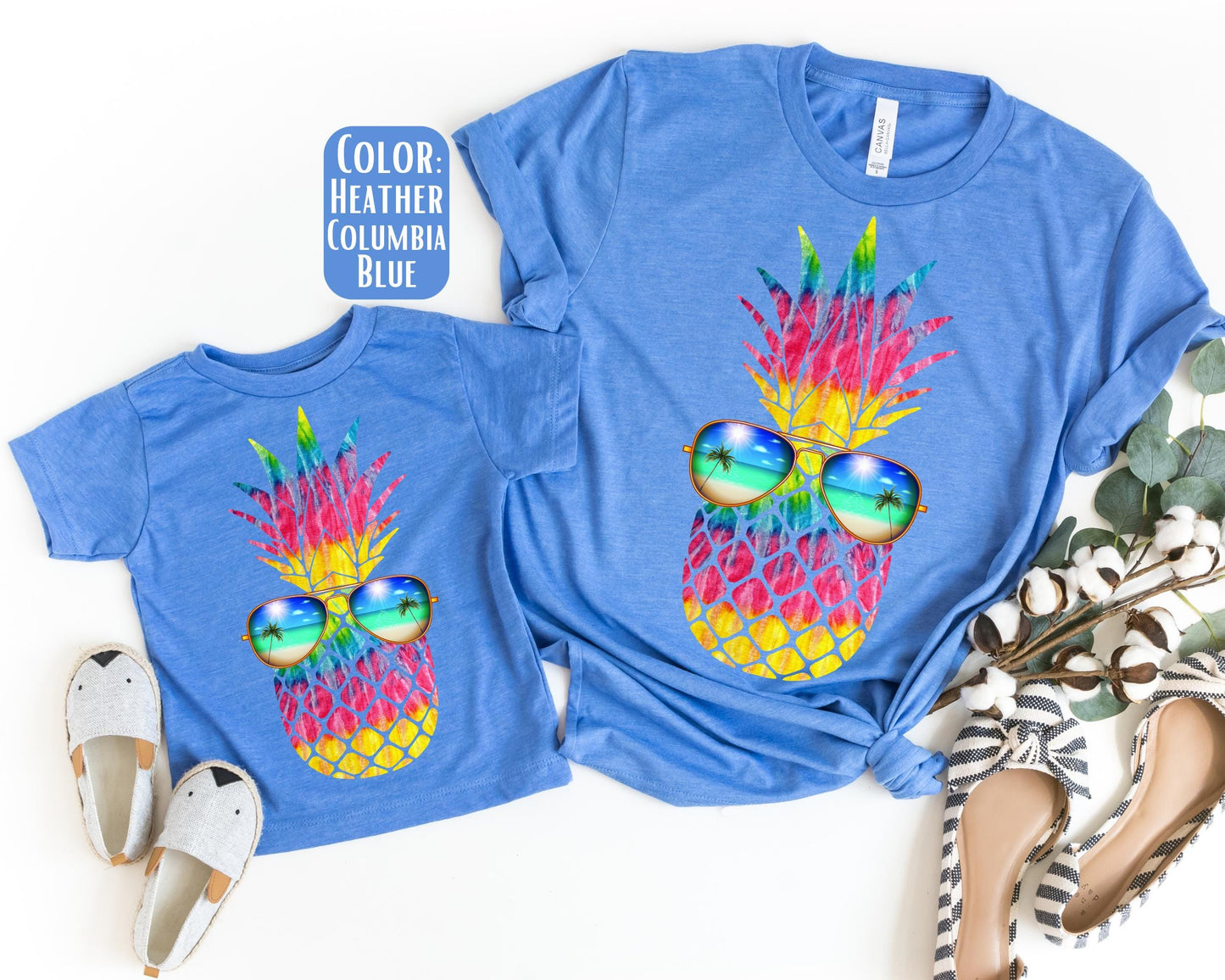 Pineapple Beach Mama and Mini Shirts, Pineapple Mommy and Me tshirts, Beach Vacation Shirts, Mama Mini Set, Mama Mini Outfit, Mother's Day