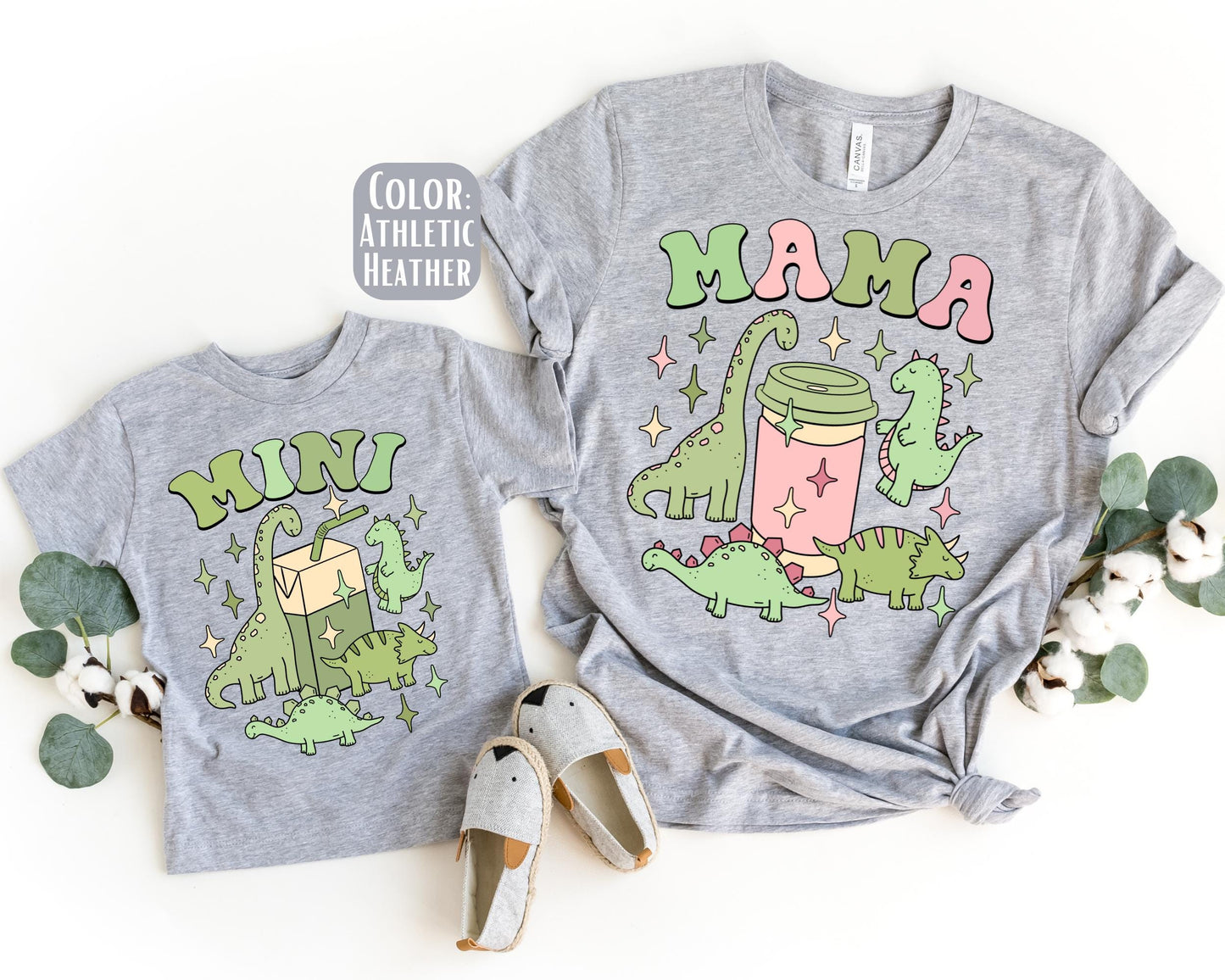 Dinosaur Mama Mini Shirts, Mother's Day Gift, Matching Mommy and Me Dinosaur Tee, Mother and Son gifts, Mom and Son Matching Shirts