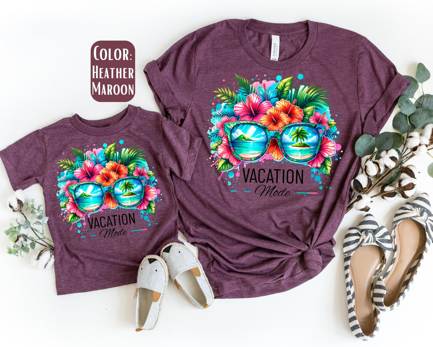 Mama Mini Vacation Mode Shirt, Mother's Day Gift, Matching Mommy and Me Vacation Tee, Family Vacation Shirts, Mama Mini Vacation Outfit
