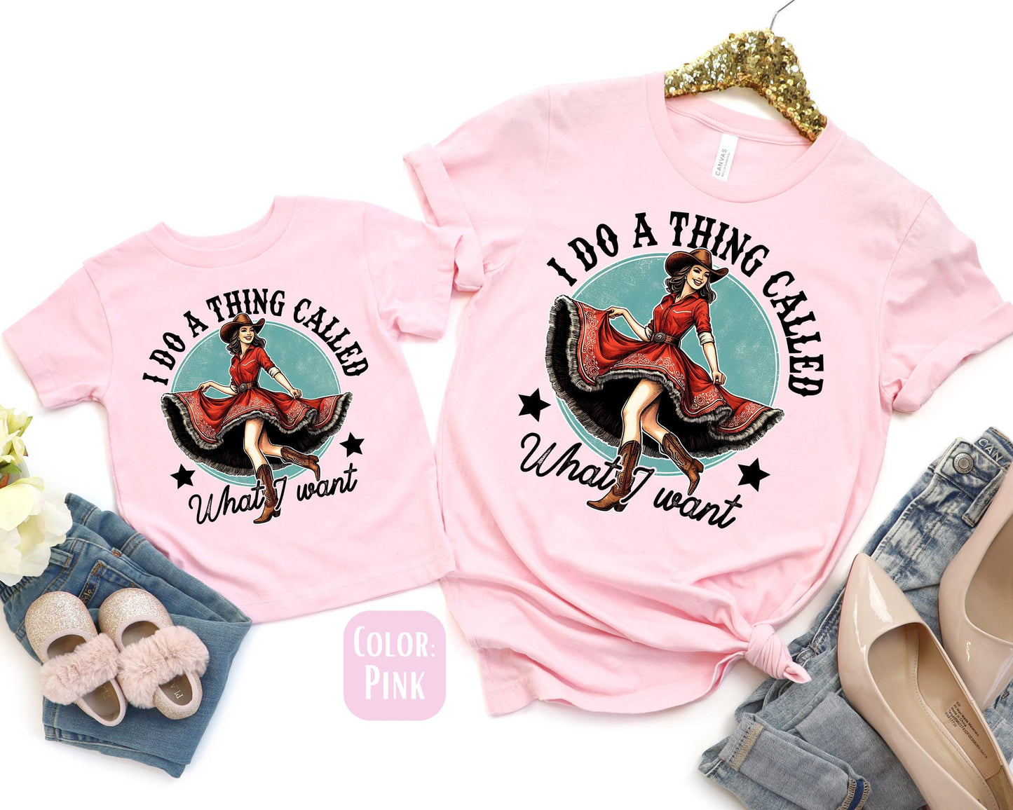 I Do A Thing Called What I Want Shirt, Mother's Day Gift, Matching Mommy and Me Tee, Mother Daughter Shirts, Mama Mini Outfit