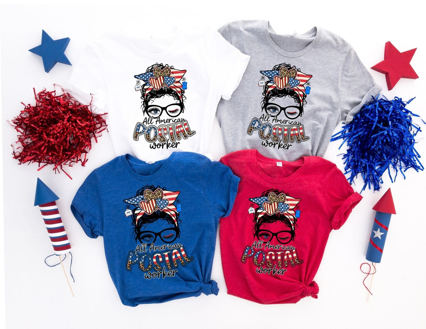All American Postal Worker Shirt - 4th of July Shirt