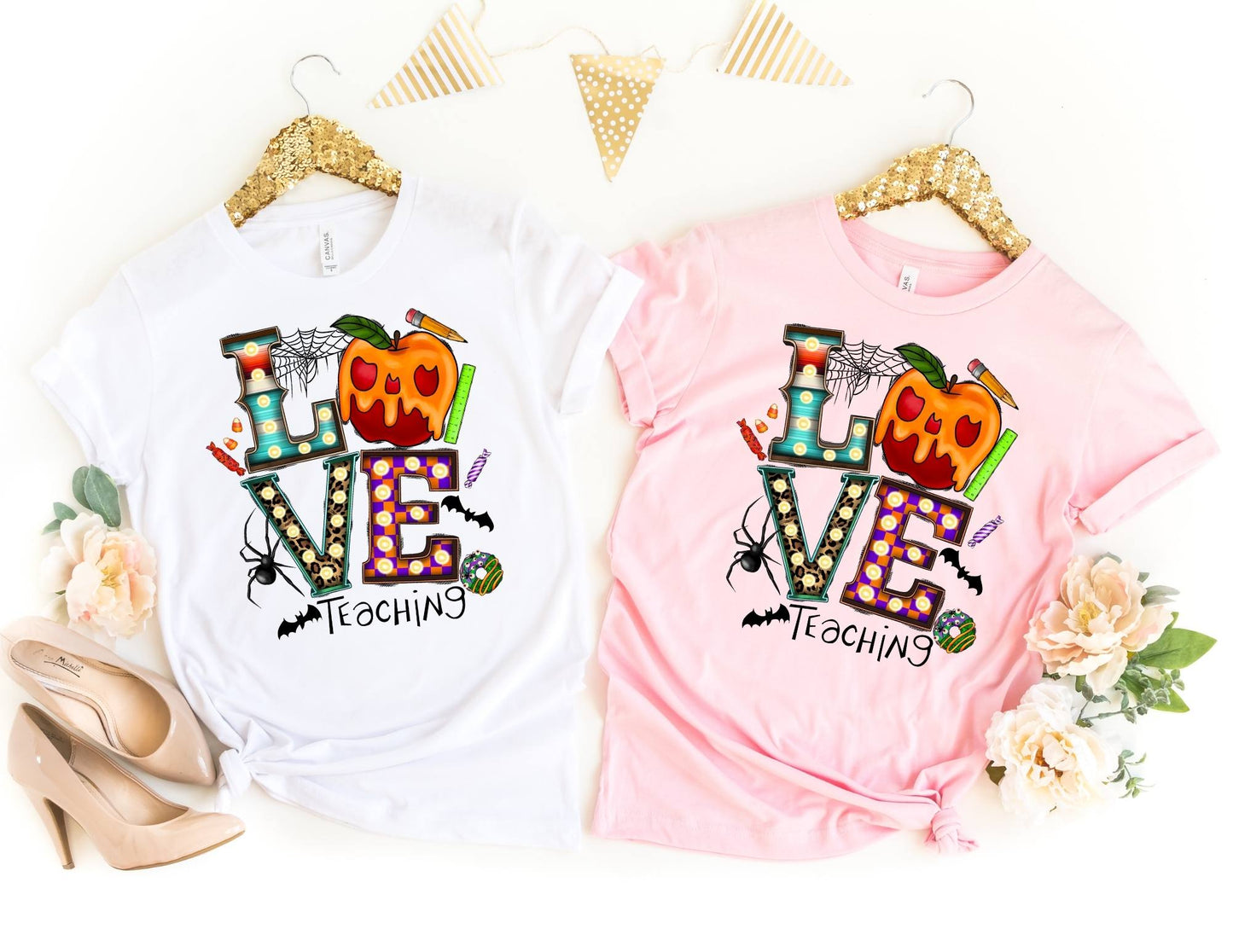 Love Teaching Shirt - Halloween Teacher Shirt