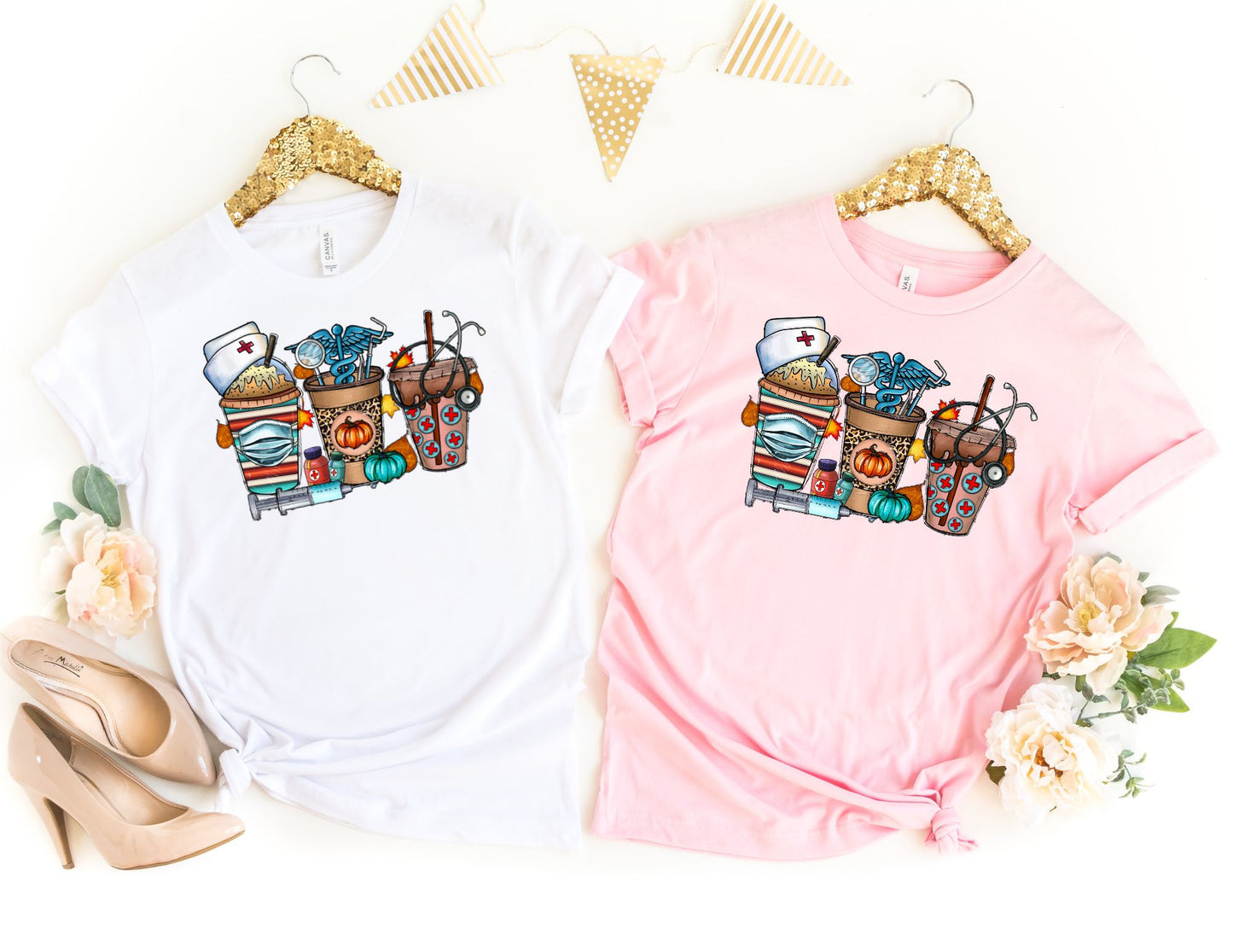 Nurse Fall Coffee Shirt - Fall Nurse Shirt