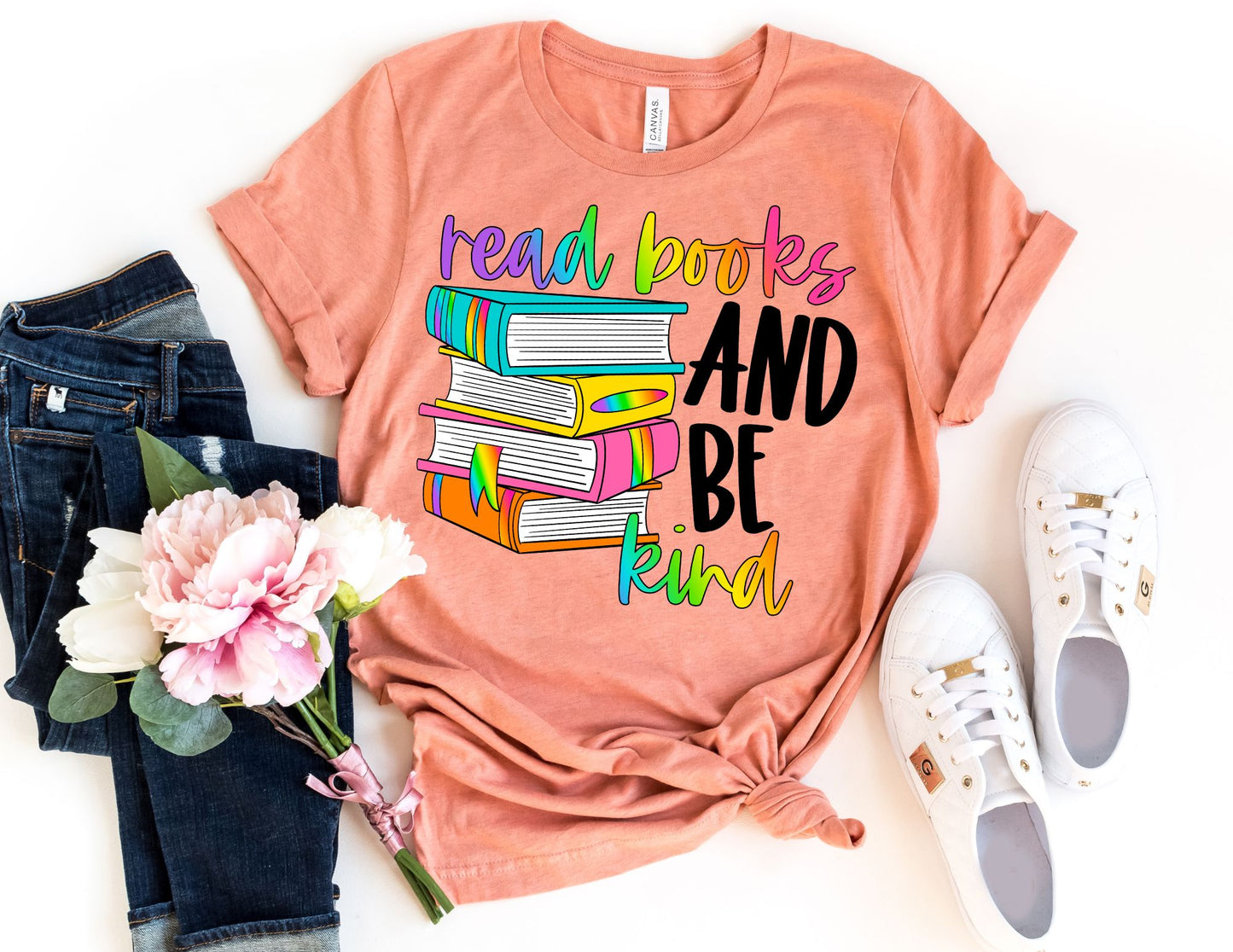 Read Books and be Kind Shirt - Teacher Shirt
