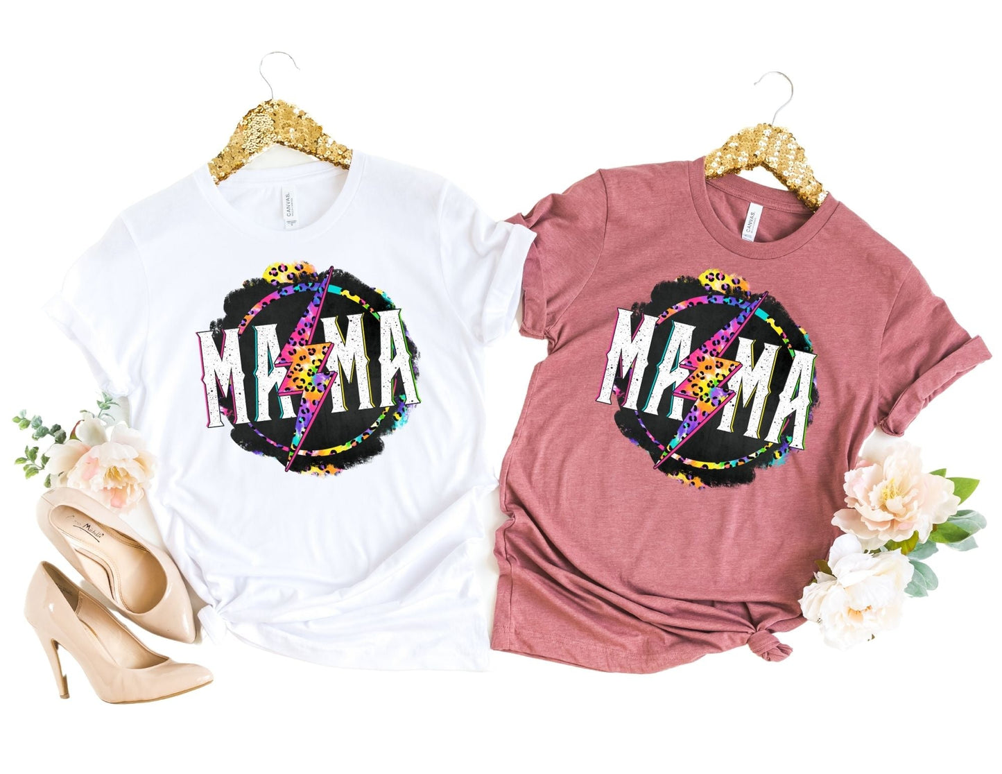 Mama Leopard Lightening Shirt - Mom Shirt