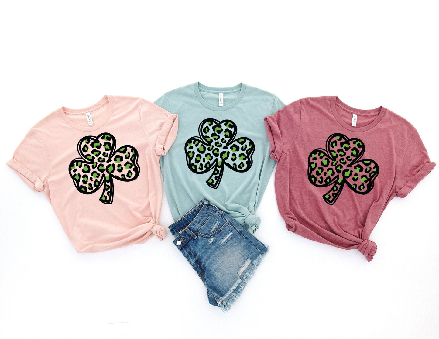 Leopard Clover Shirt - St Patricks Day Clover Shirt
