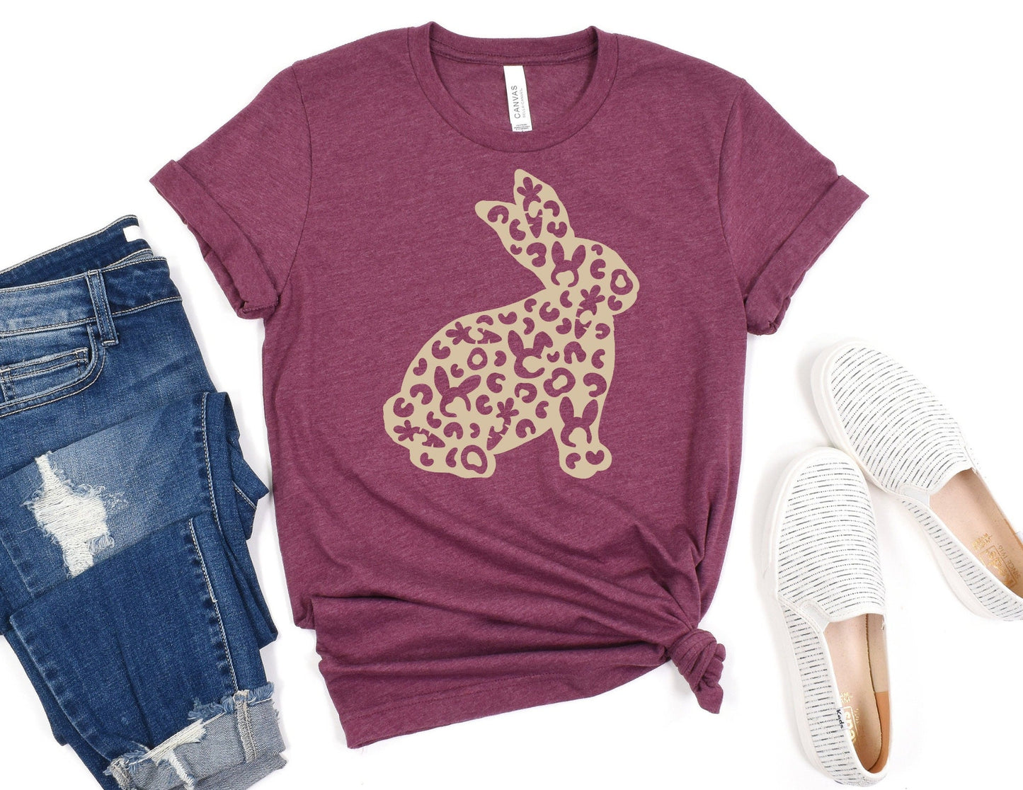 Leopard Bunny Shirt - Easter Shirt