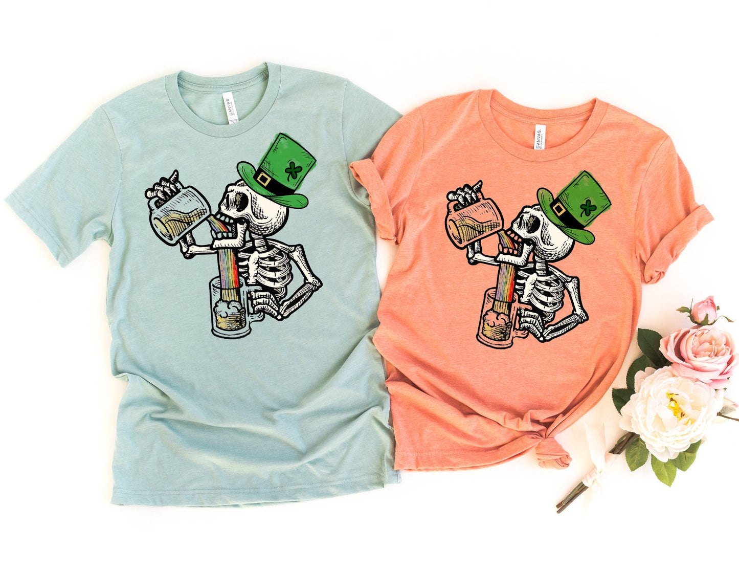 Skeleton Drinking Shirt - St Patricks Day Shirt