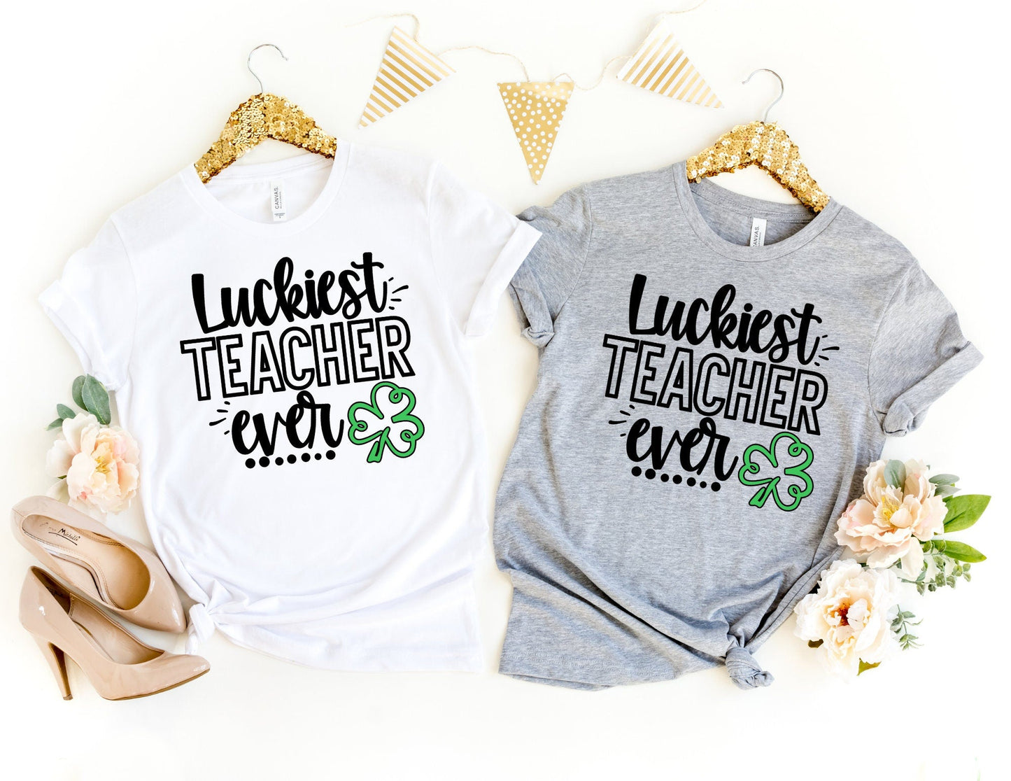Luckiest Teacher Ever - St Patricks Day Teacher Shirt