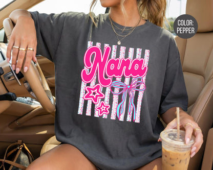 Comfort Colors® Floral Nana Shirt, Gift for Nana