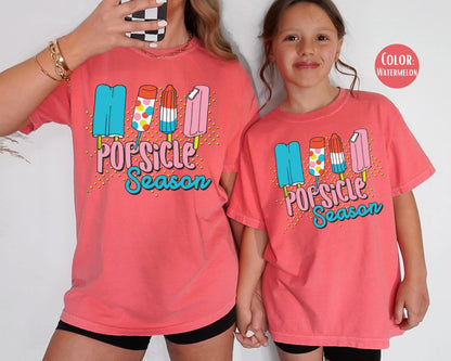 Comfort Colors Popsicle Season Kids Summer Tee