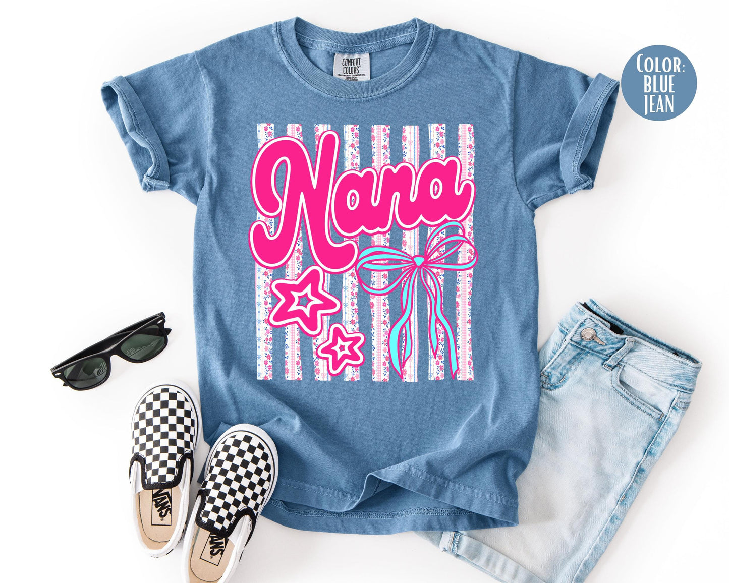 Comfort Colors® Floral Nana Shirt, Gift for Nana