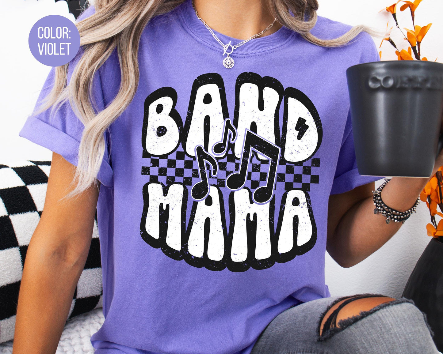 Comfort Colors Band Mama Shirt: Marching Band Mom Tee