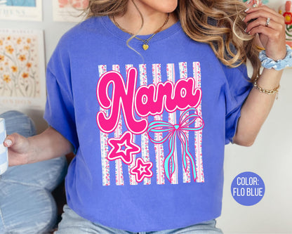 Comfort Colors® Floral Nana Shirt, Gift for Nana