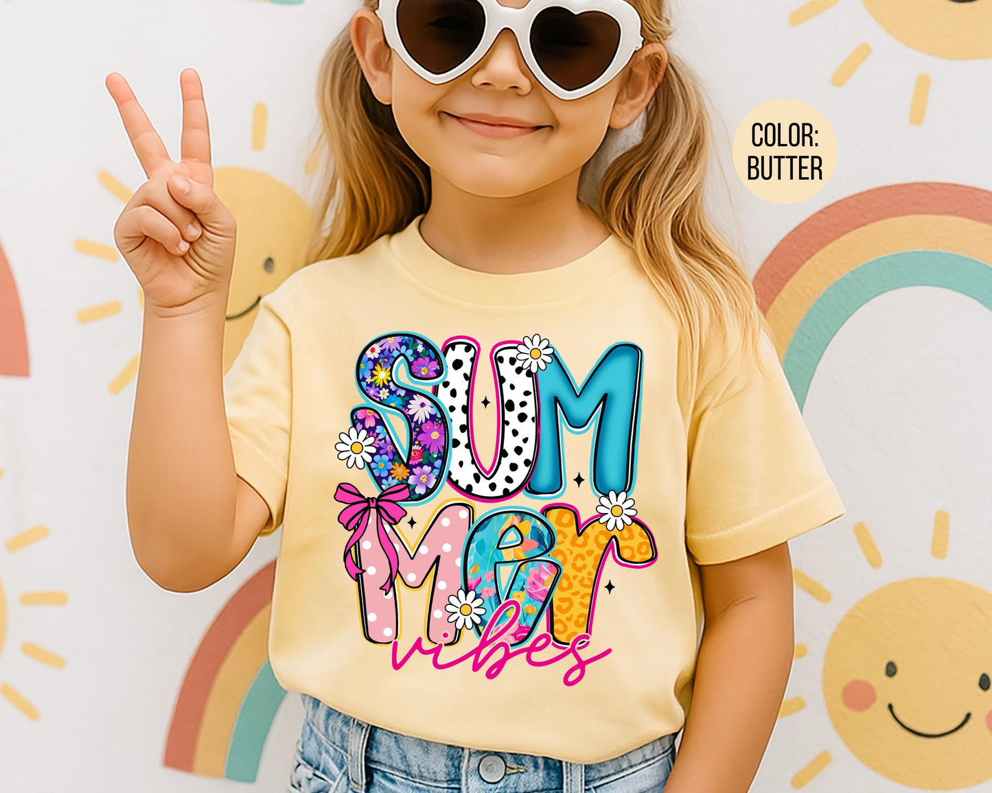 Comfort Colors® Floral Summer Vibes Shirt, Summer Shirts