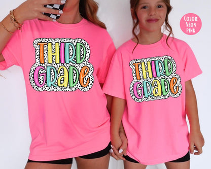 Comfort Colors Dalmatian Third Grade Shirt - Back to School Tee