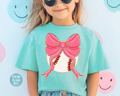 Comfort Colors Leopard Coquette Baseball Shirt, Girls Baseball Shirts