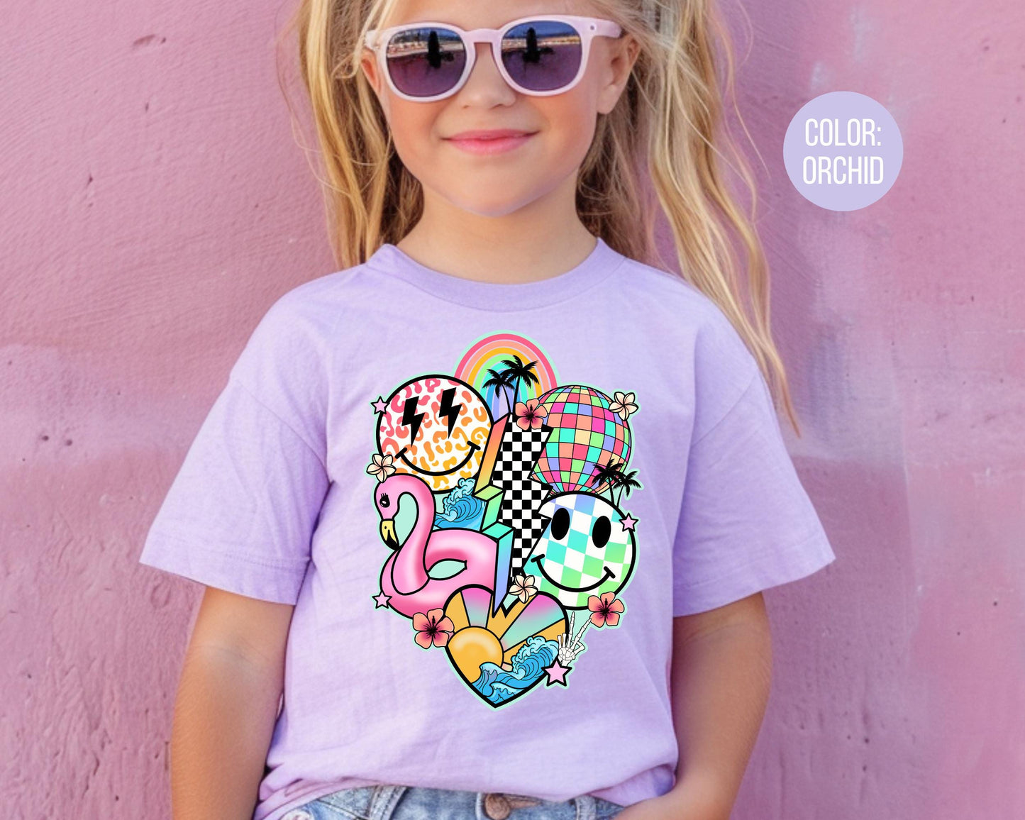 Comfort Colors Retro Summer Shirt: Matching Mom and Daughter Tees