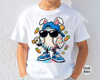 Comfort Colors® Kids Easter Baseball Shirt, Boys Baseball Shirts