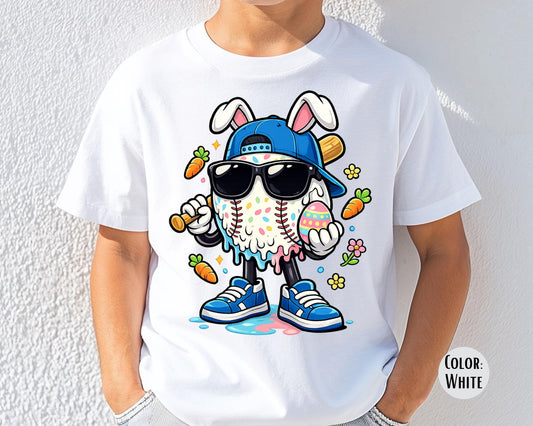Comfort Colors® Kids Easter Baseball Shirt, Boys Baseball Shirts