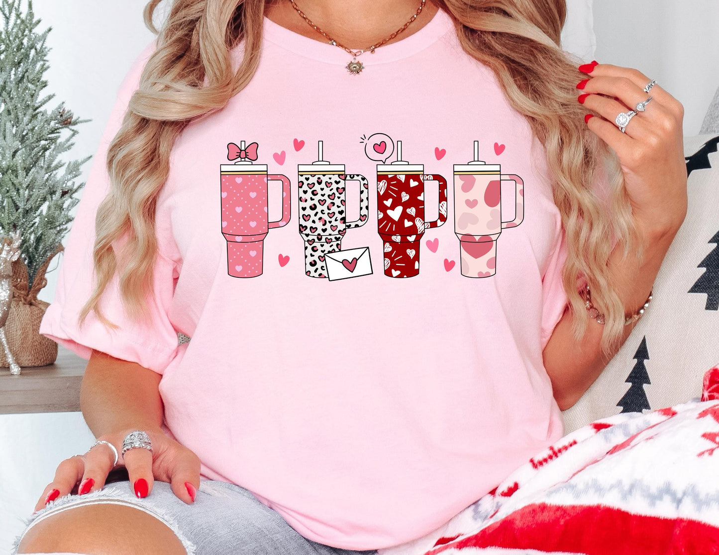 Comfort Colors Valentine Tumblers Shirt, Women's Valentine's Day Gift