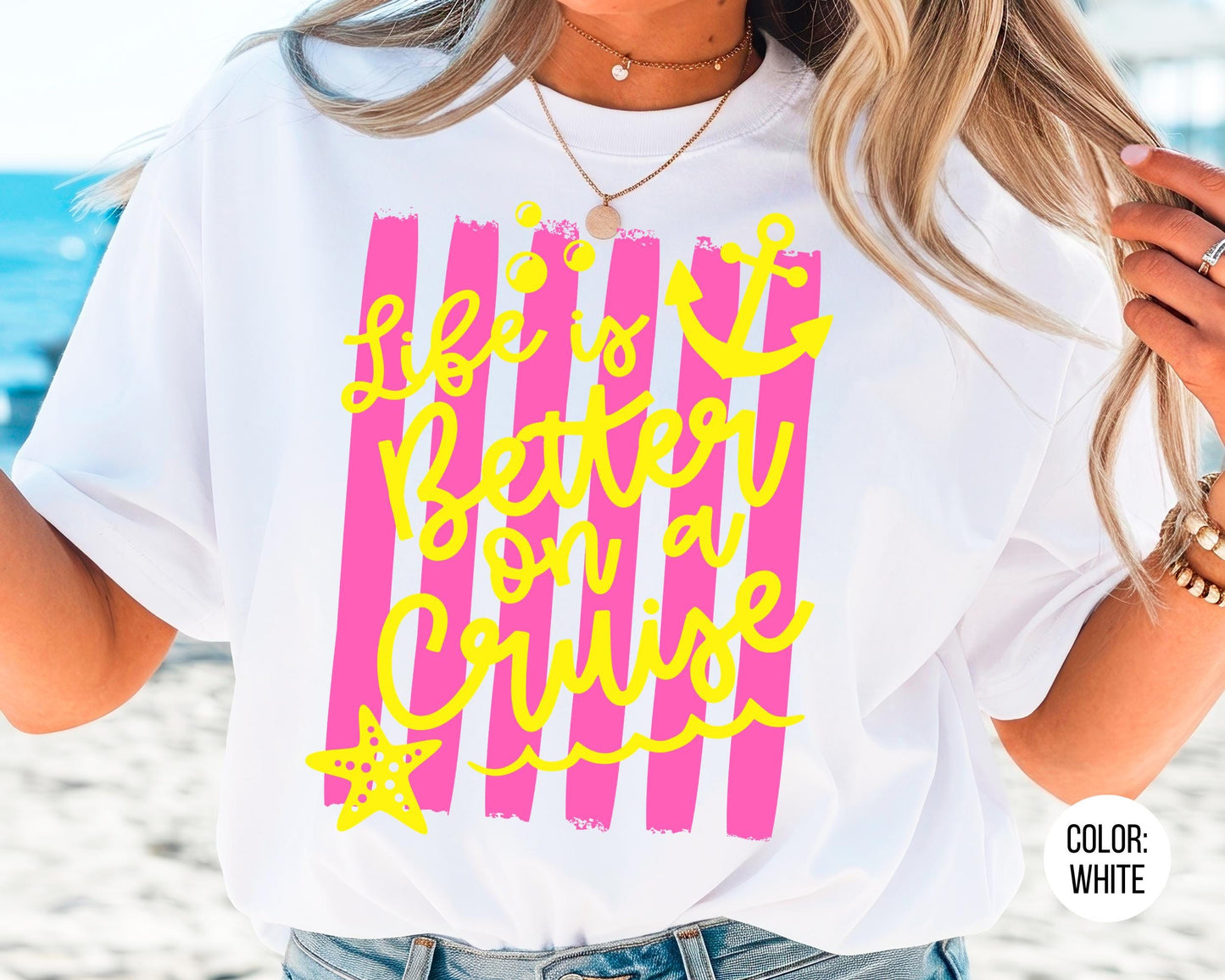 Comfort Colors Life is Better On A Cruise Shirt, Family Cruise Shirts