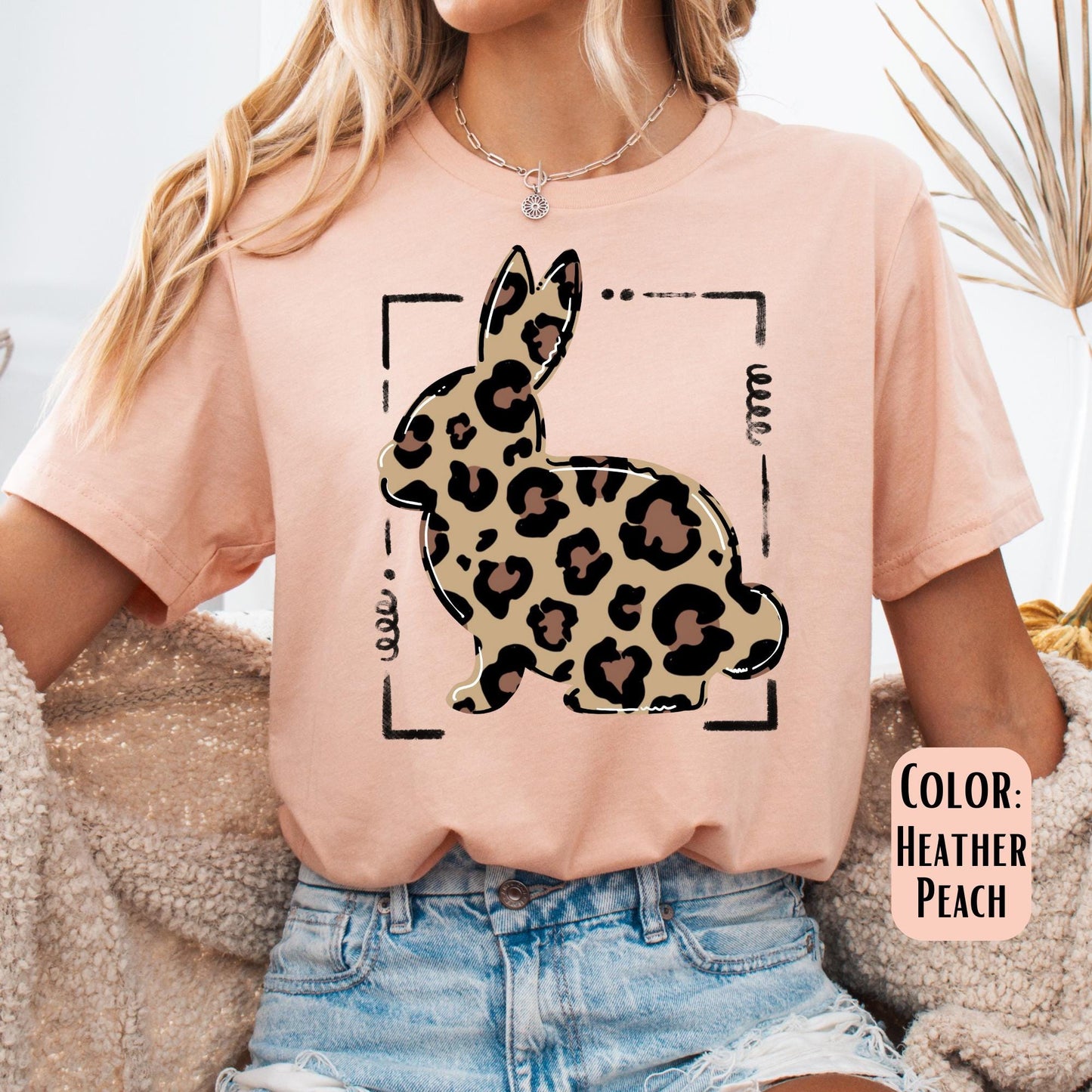 Leopard Bunny Shirt, Easter Bunny Shirt, Cute Easter Tee, Colorful Easter Shirts, Easter Gift for Her, Bunny Shirts