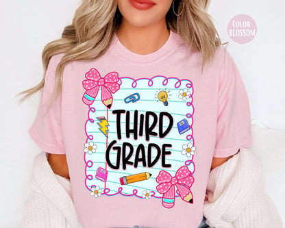 Comfort Colors® Coquette Third Grade Shirt, 3rd Grade Teacher Shirts