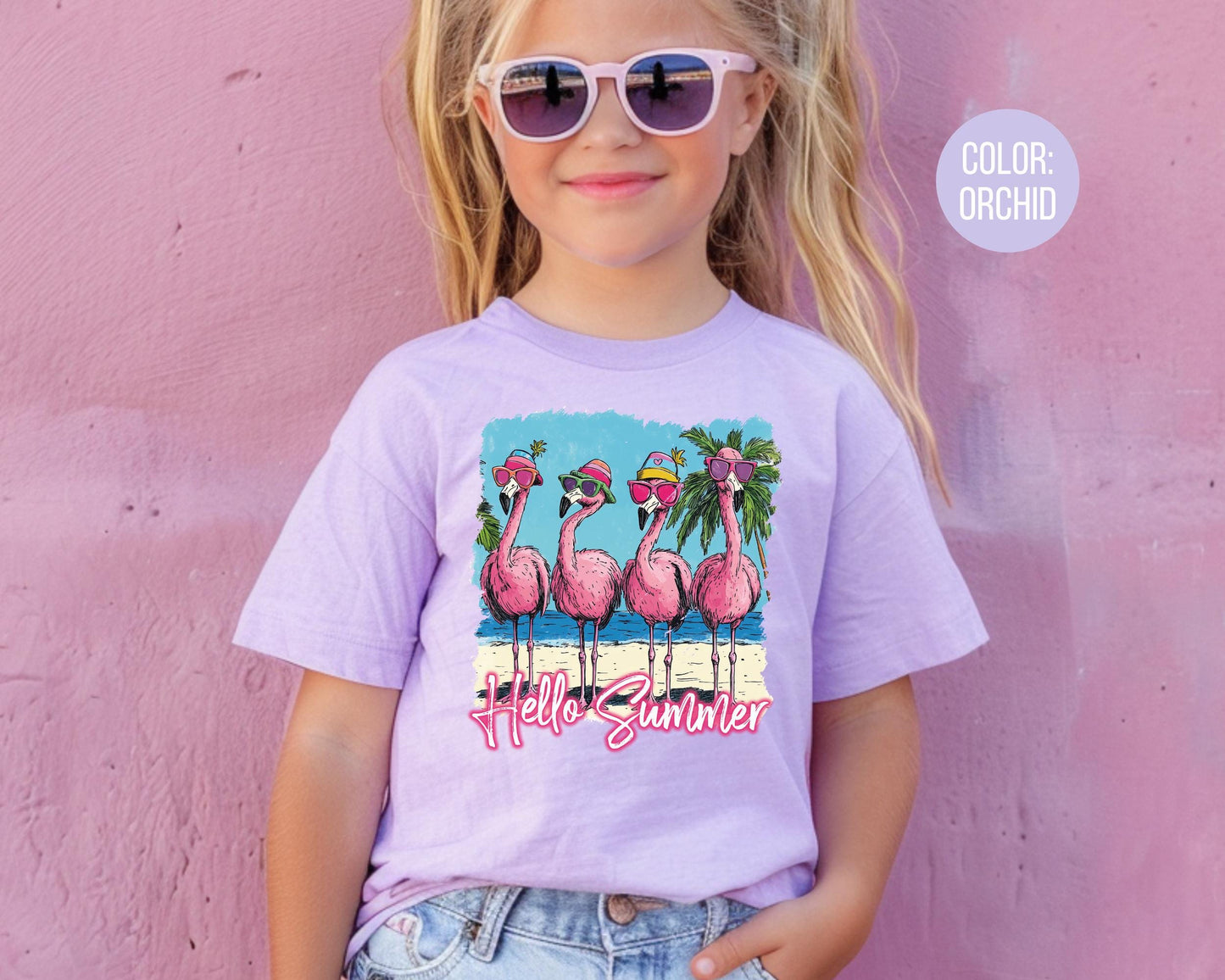 Comfort Colors Flamingo Shirt: Matching Mom & Daughter Summer Tees