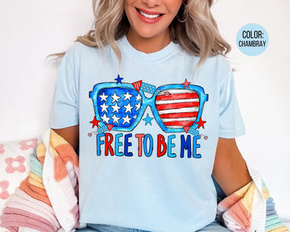 Comfort Colors Free To Be Me Shirt, 4th of July Shirts