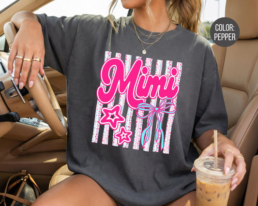Comfort Colors® Floral Mimi Shirt, Gift for Mimi
