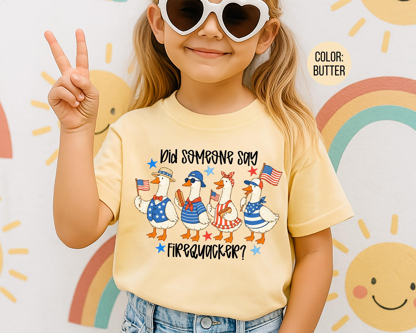 Comfort Colors Did Someone Say Firequacker Shirt, Funny 4th of July Goose Shirts