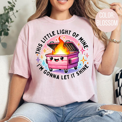 Comfort Colors Dumpster Fire Shirt: Funny Sarcastic Tee